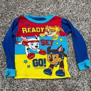 Adidas Red and Blue Pajama Top